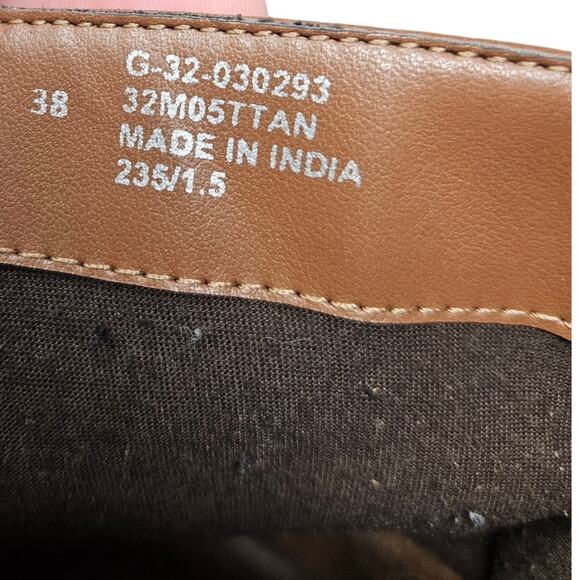 Topshop 38 Brown Leather Chunky Boot Whimsygoth Grunge Boho Platform Y2K Style - Picture 4 of 7